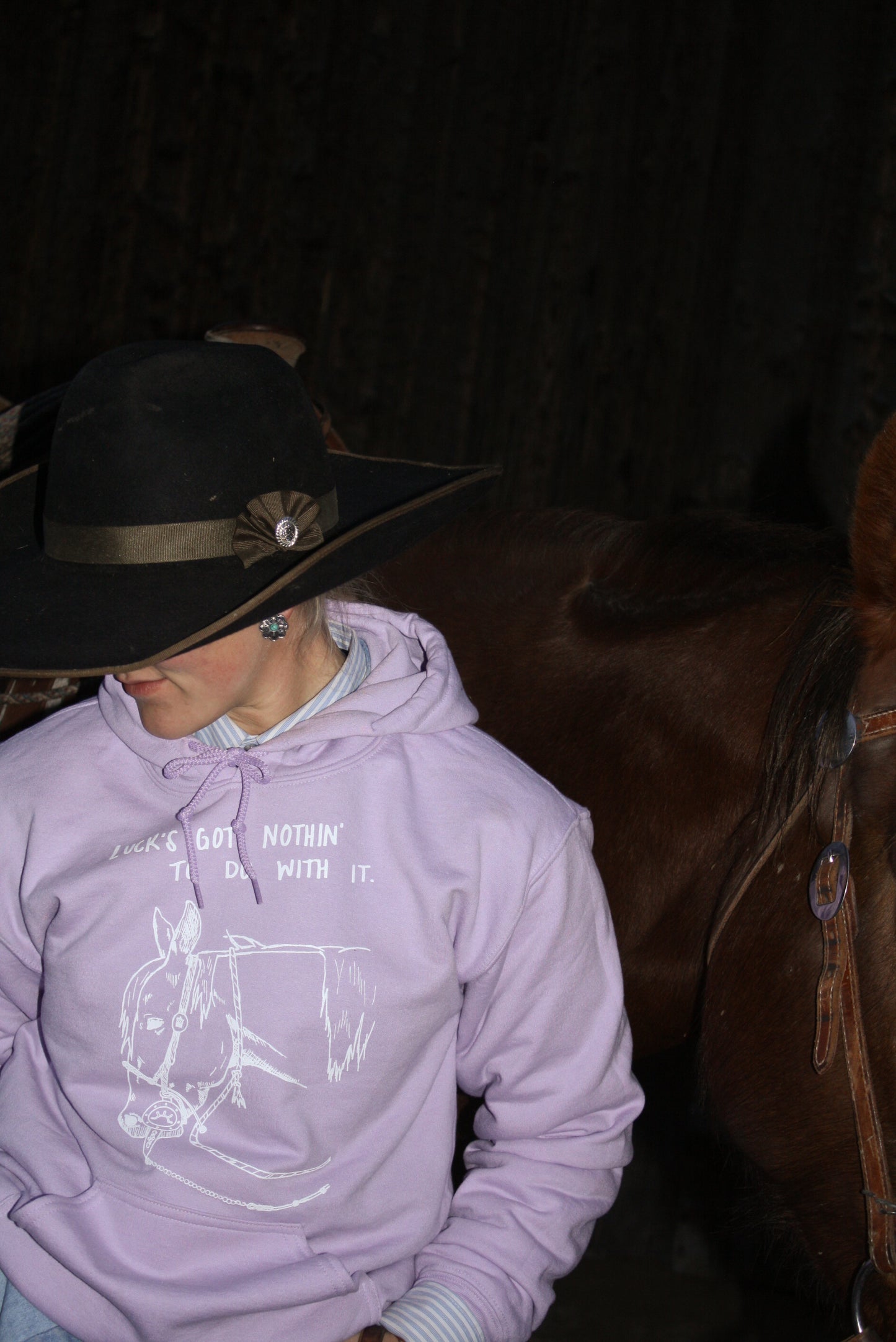 Luck's Got Nothin' hoodie