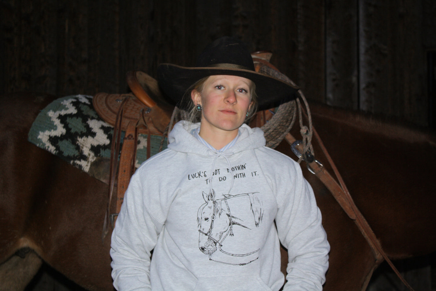 Luck's Got Nothin' hoodie