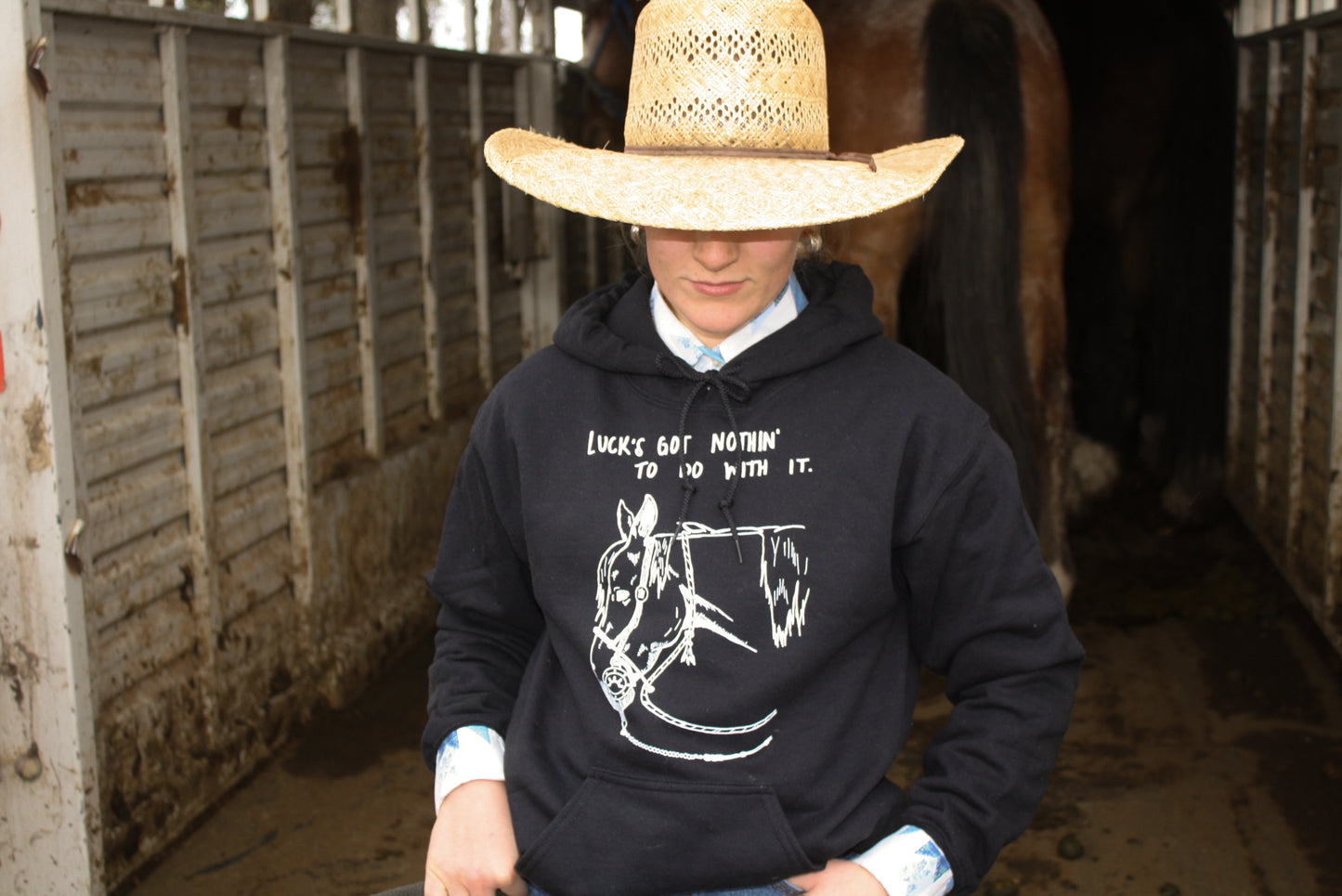 Luck's Got Nothin' hoodie