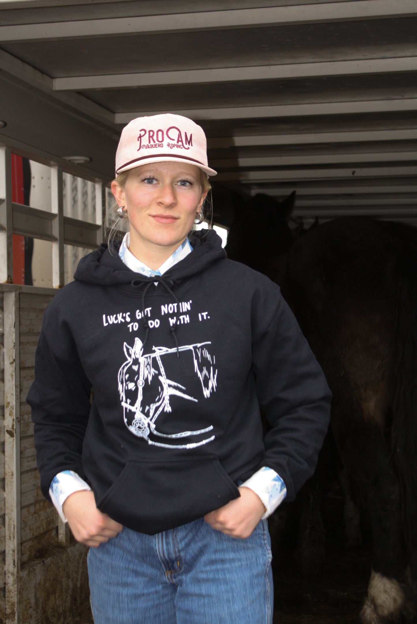 Luck's Got Nothin' hoodie
