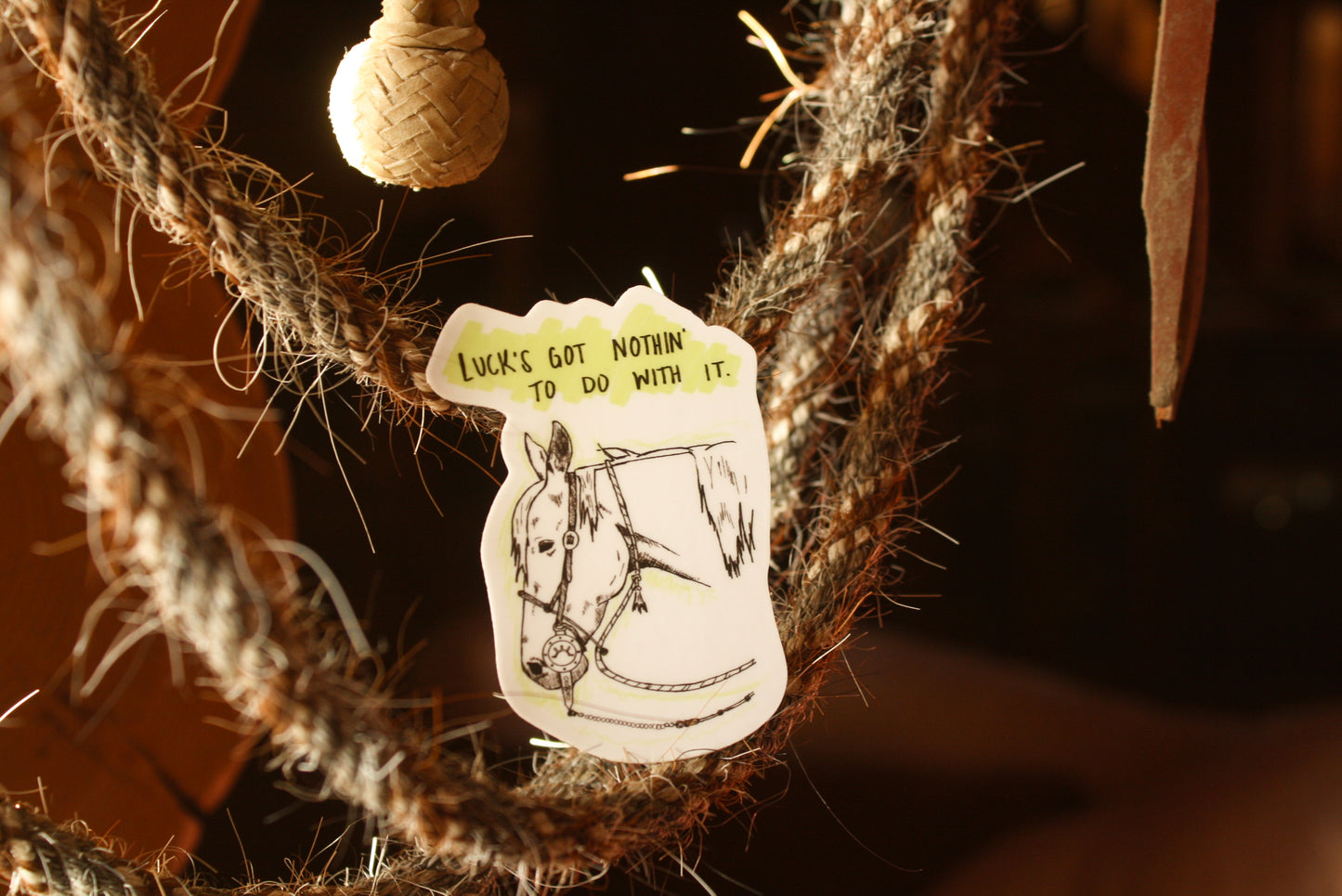 Luck's Got Nothin' sticker