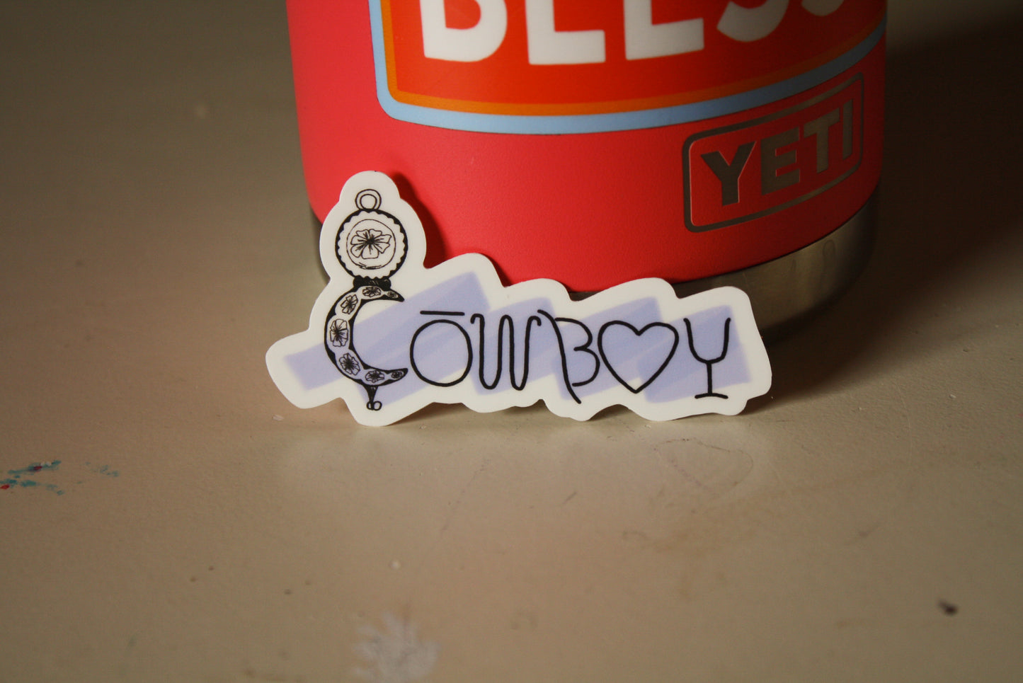 Cowboy sticker