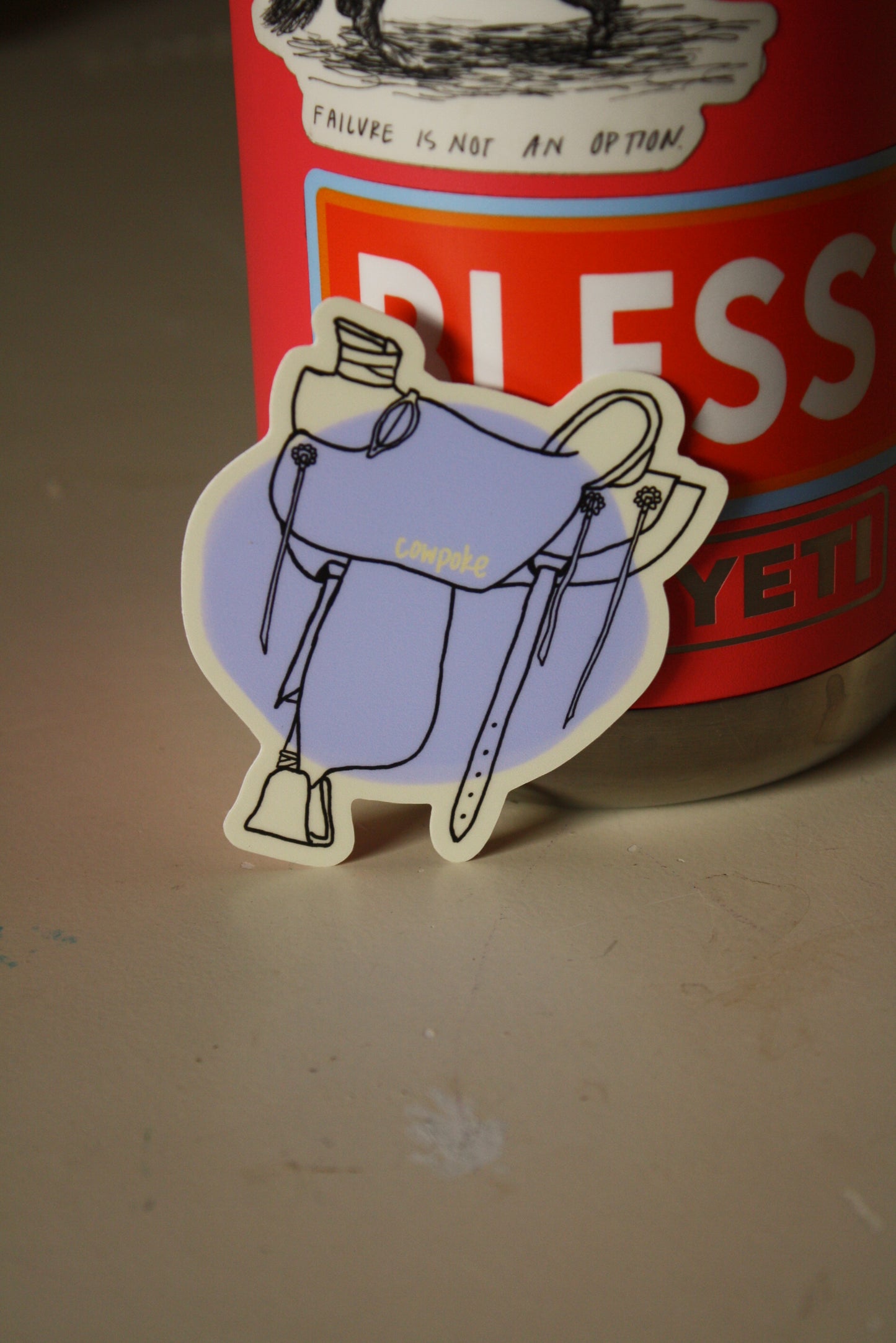 Saddle sticker