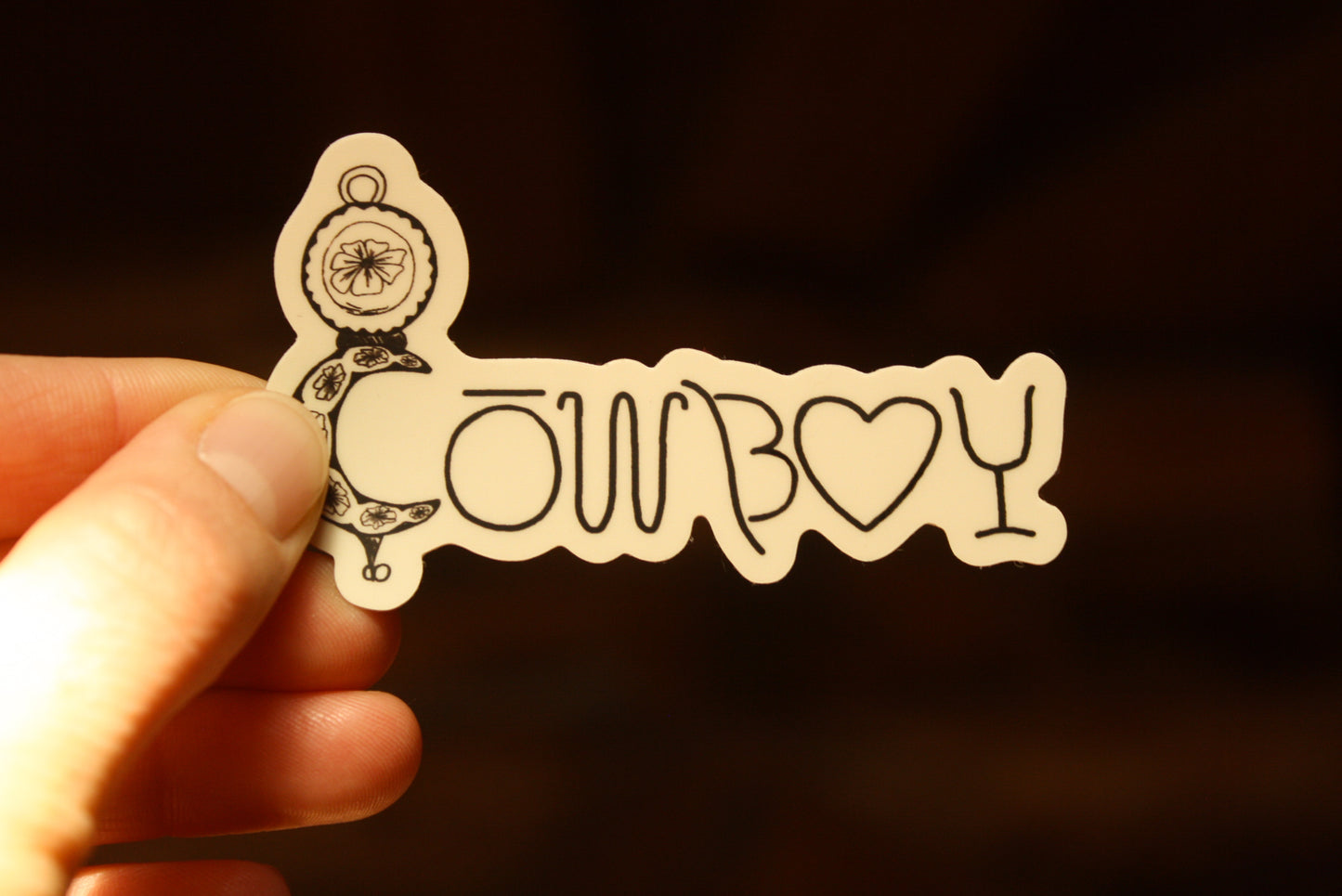 Cowboy sticker