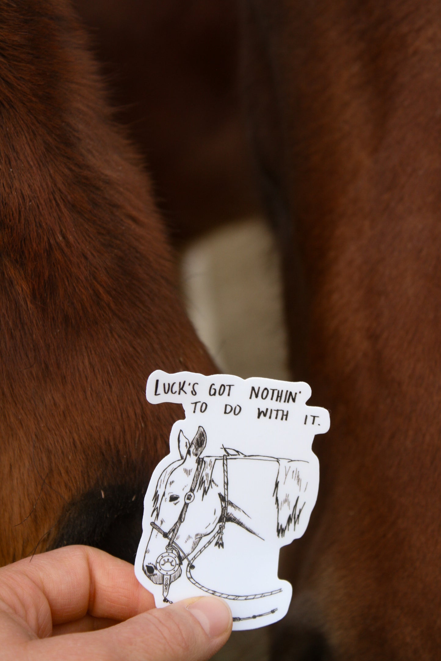 Luck's Got Nothin' sticker