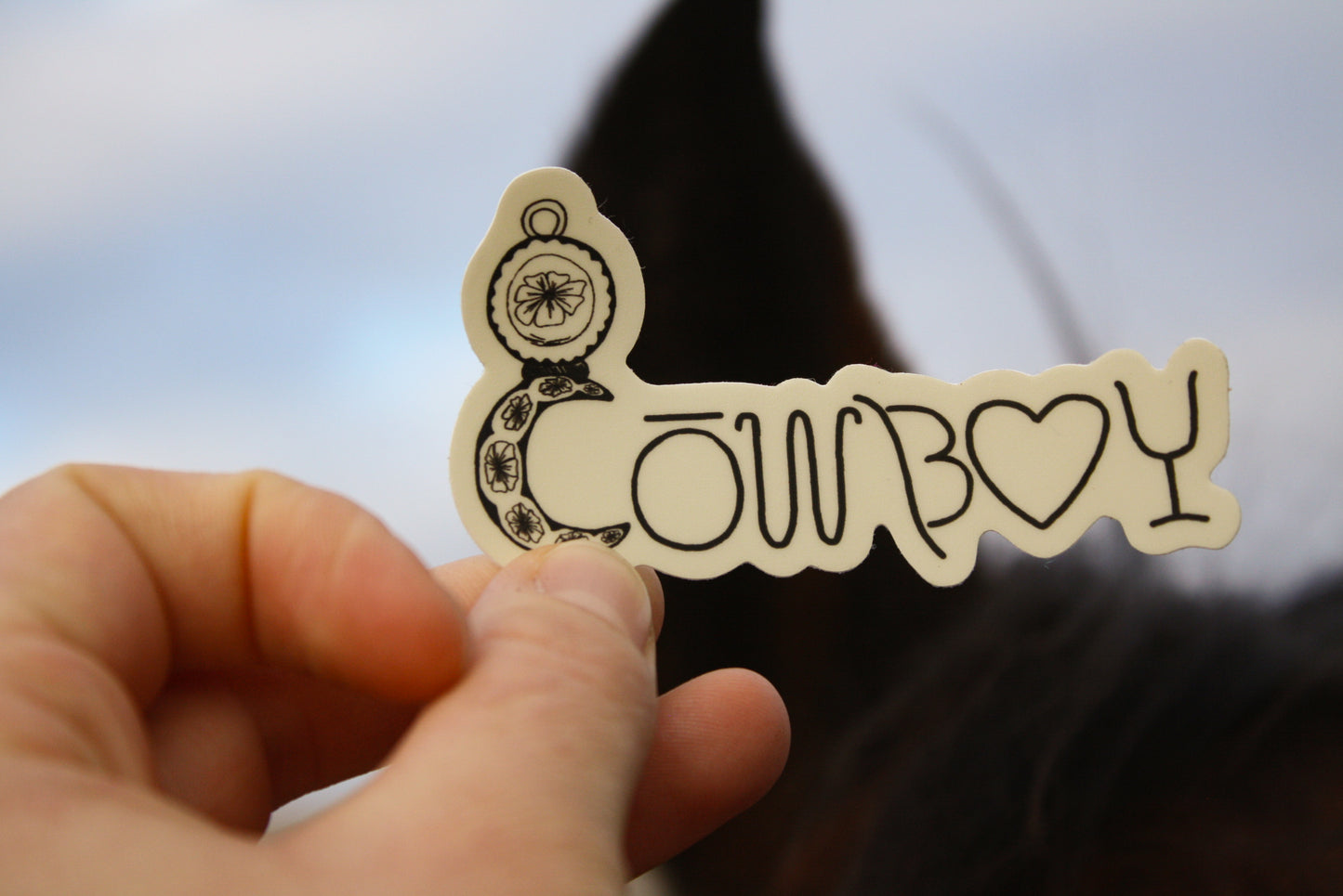 Cowboy sticker