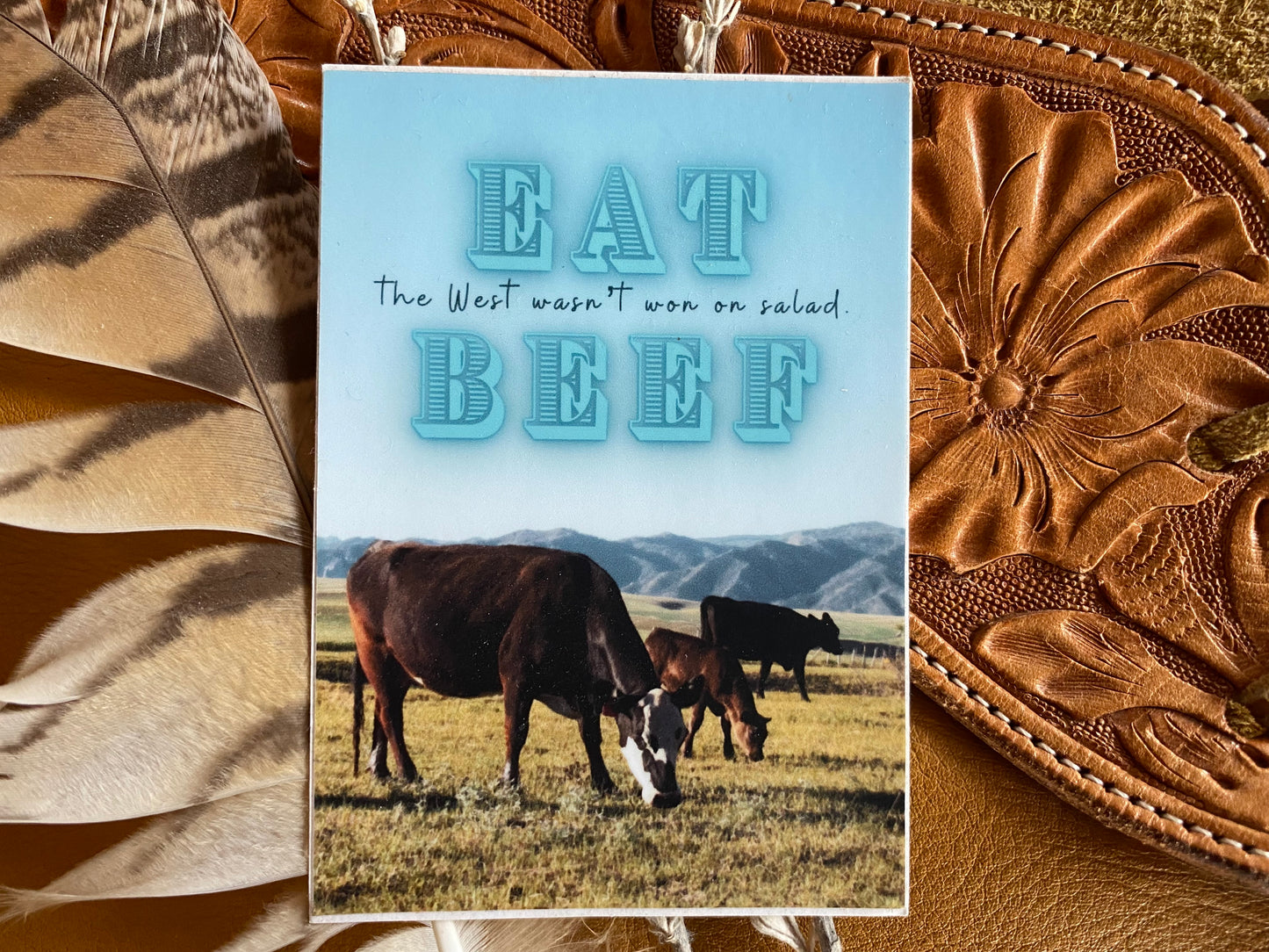 EAT BEEF sticker
